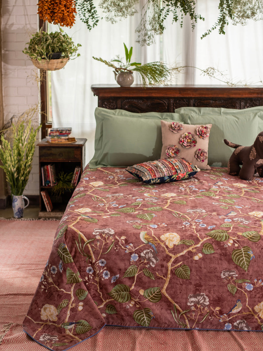 Bed Cover : Birch Rose