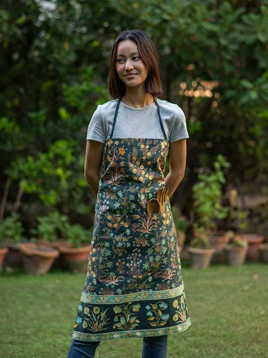 Canvas Apron : Garden Emerald