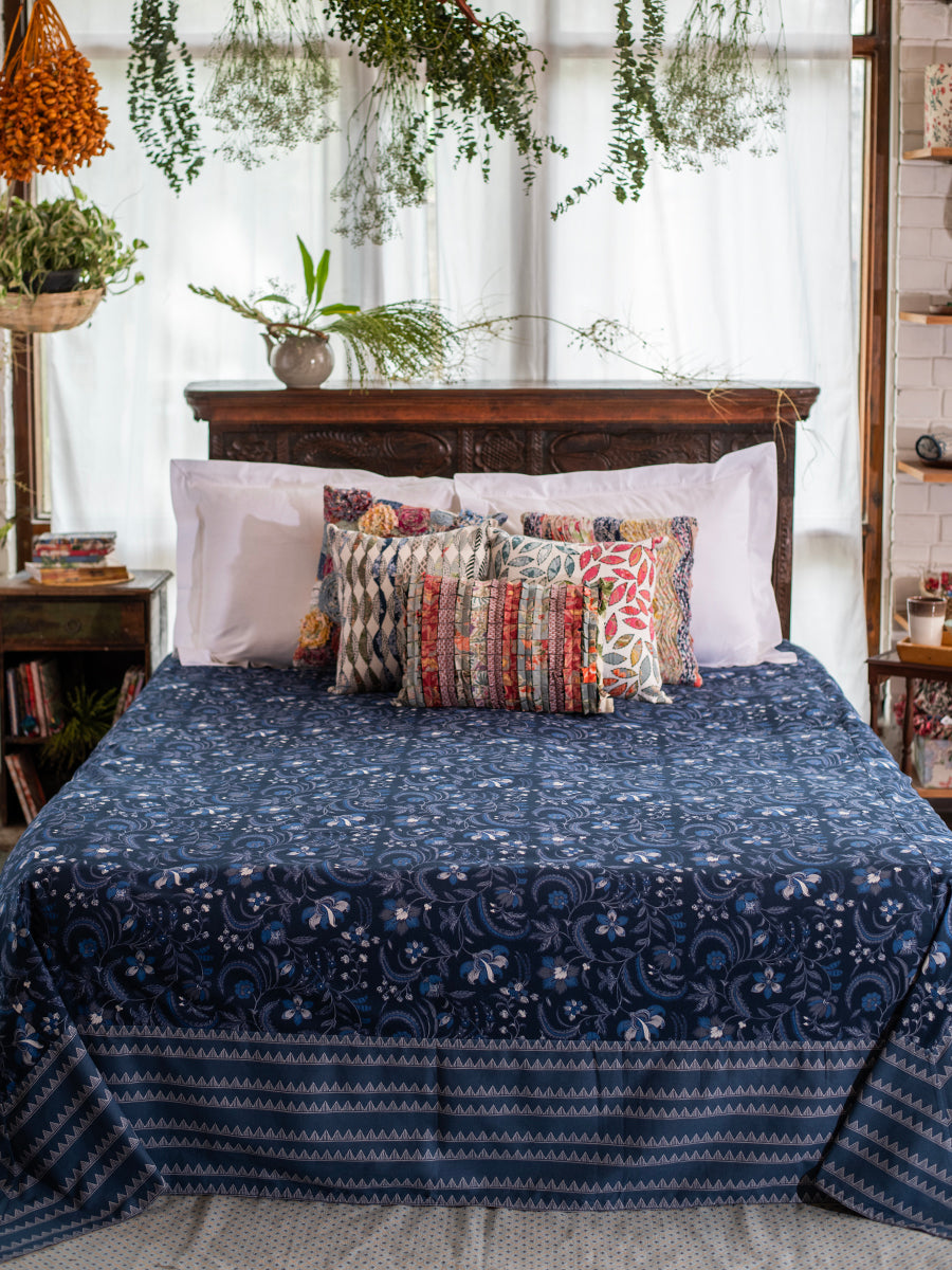 Bed Cover : Pulicat Indigo