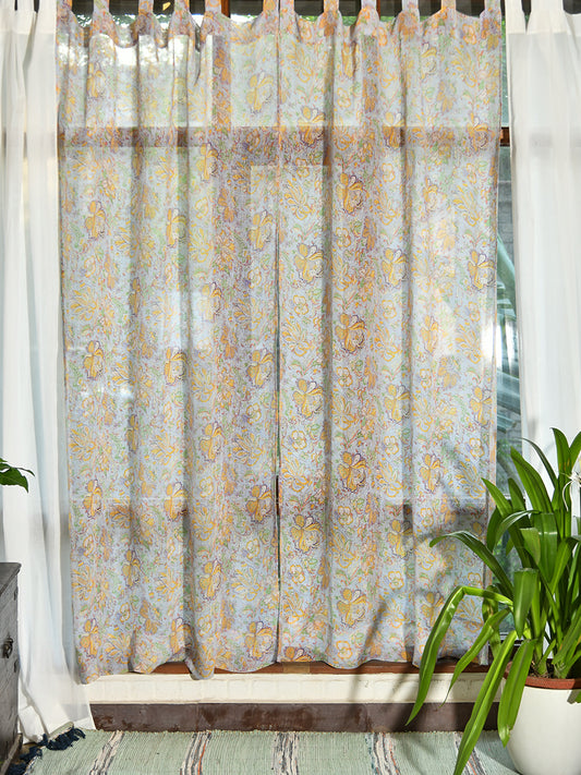 Linen Curtain : Tibet Wisteria