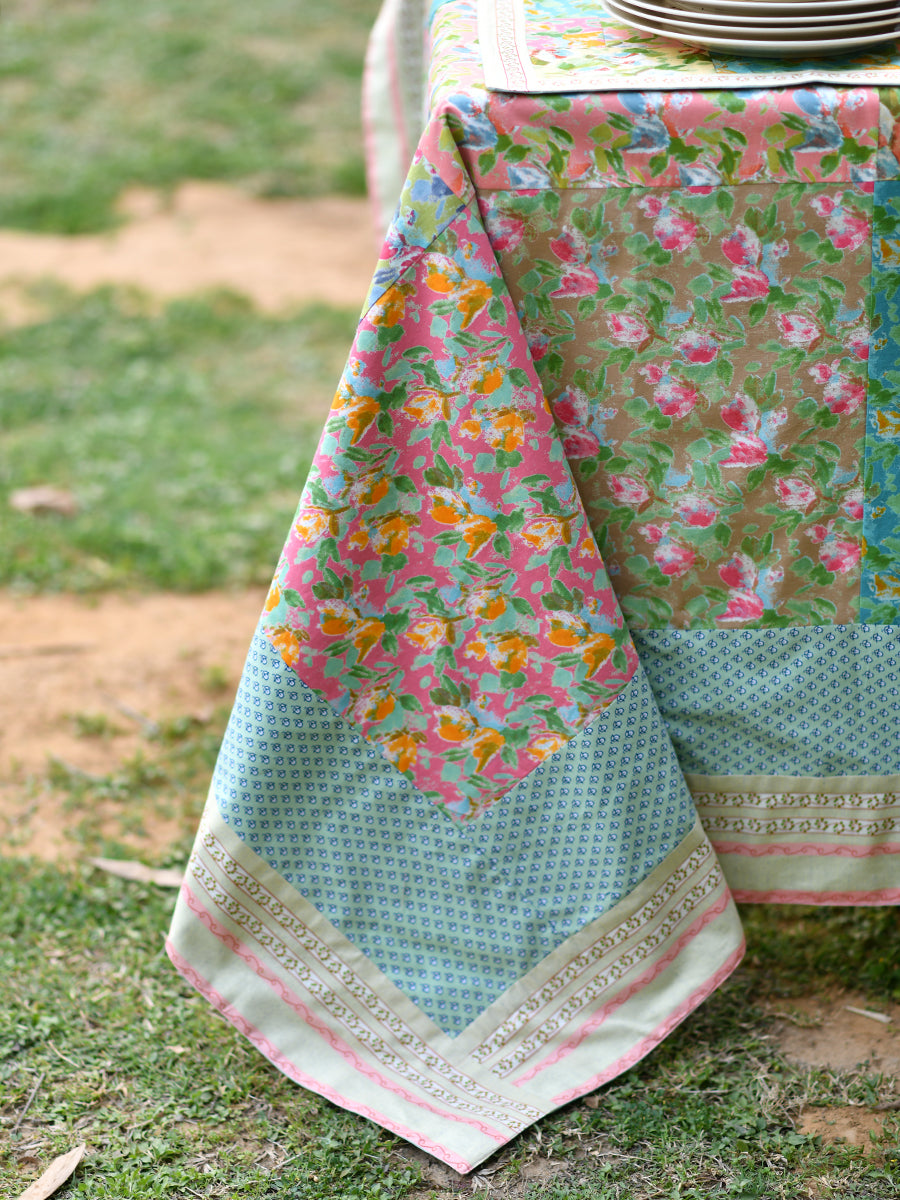 Patchwork Table Cloth : Water Flower