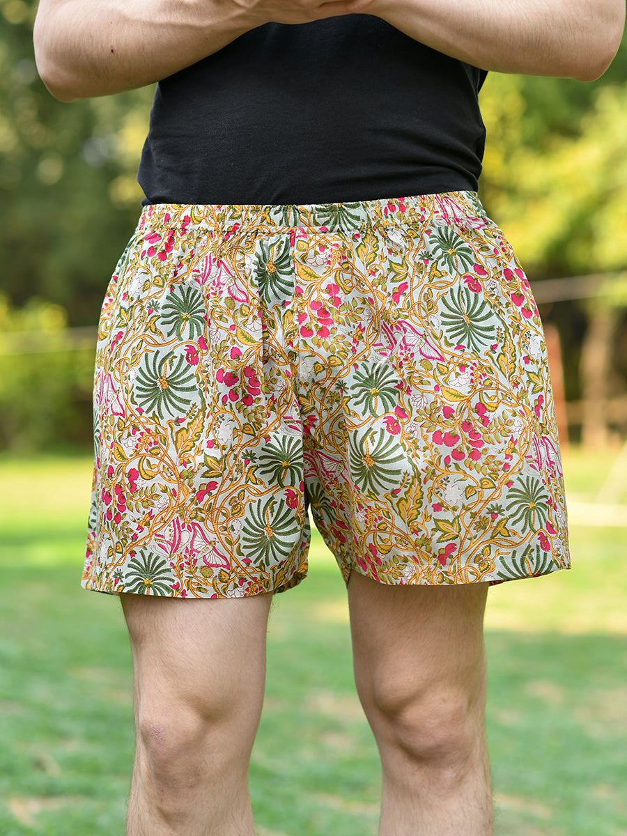 Boxer Shorts : Palm Aqua