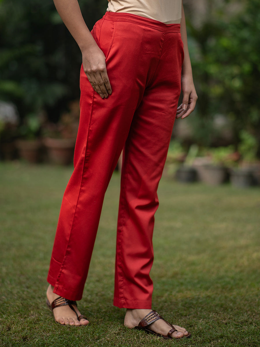 Slim Pant : Red