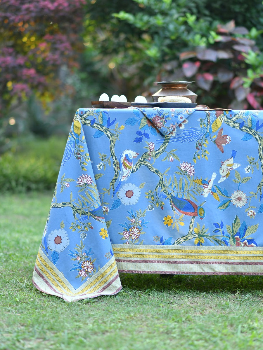 Table Cloth : Bird Blue