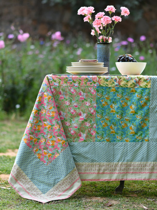 Patchwork Table Cloth : Water Flower