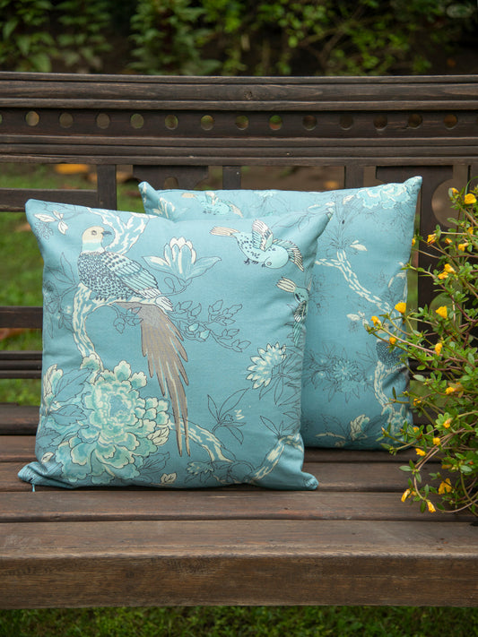 Cushion Cover Reversible : Bird Sky