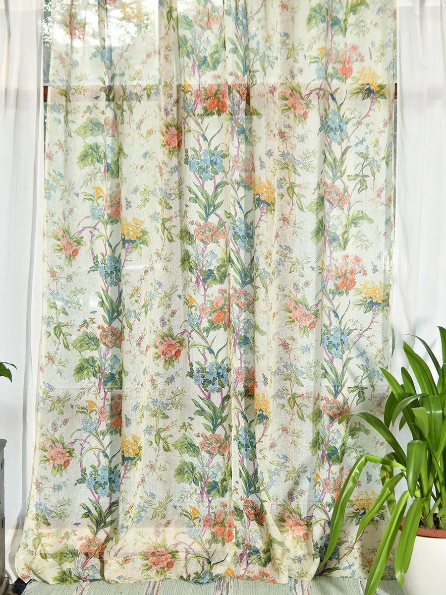 Linen Curtain : Corsica Country