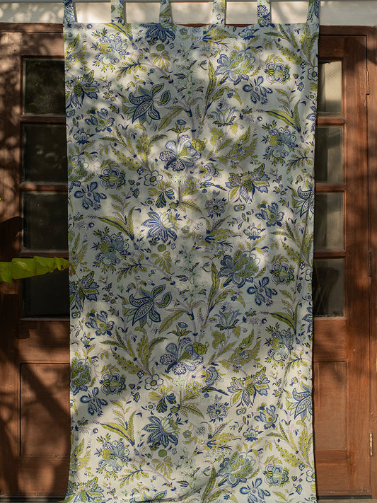 Printed Voile Curtain : Hawaii Aqua