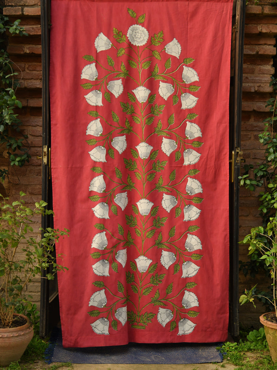 Voile Curtain : Nargis Red