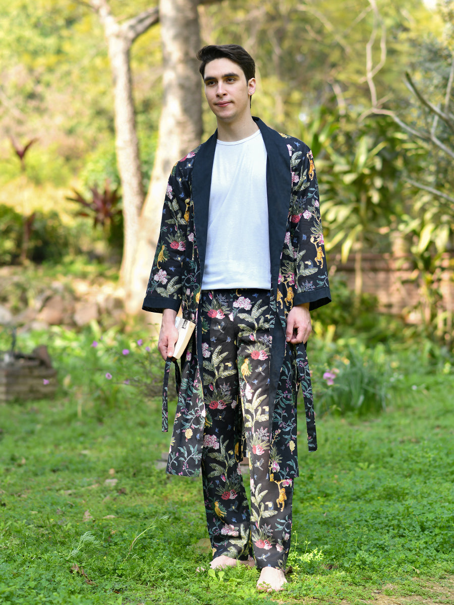 Men's Kimono : Ubud Black