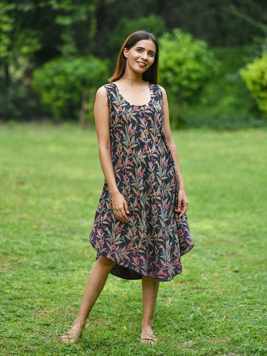 Ann Dress : Wildflower Black